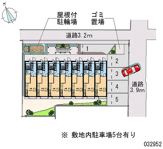 ★手数料０円★廿日市市住吉２丁目　月極駐車場（LP）